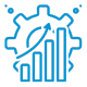 Blaues Effizienz-Symbol