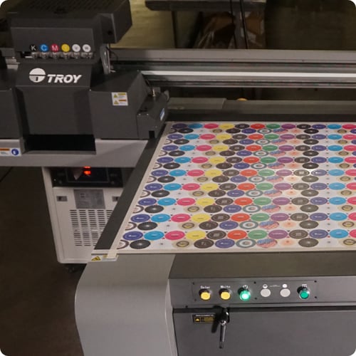 Tintenkappen-Muster auf Flachbettdrucker kopieren