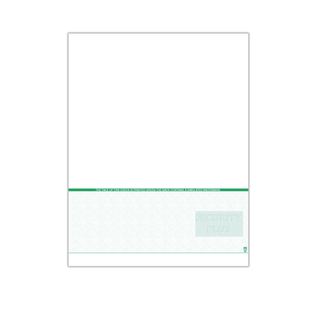 Sicherheit plus Scheckpapier