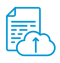 Symbol für „In die Cloud hochladen“